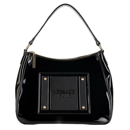 Black Patent Shoulder Bag