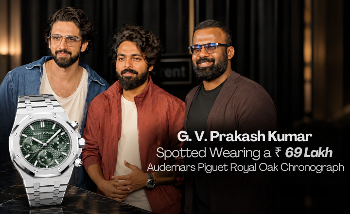 G. V. Prakash Kumar Spotted Wearing a ₹69 Lakh Audemars Piguet Royal Oak Chronograph
