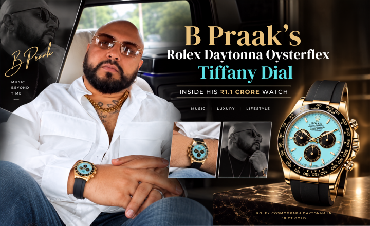 B Praak's Rolex Daytona Oysterflex Tiffany Dial: Inside His ₹1.1 Crore Watch