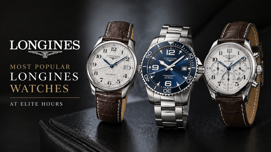 Most Popular Longines Watches at Elite Hours: Master Collection, HydroConquest and More