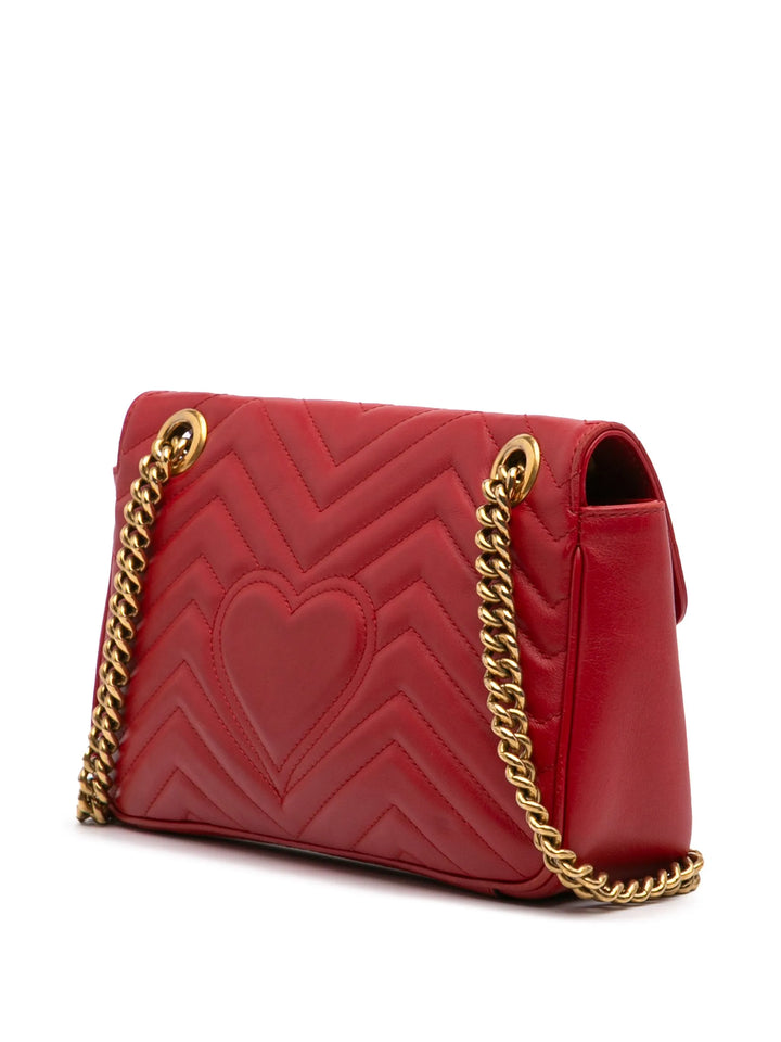 small GG Marmont Leather Matelase Flap crossbody bag
