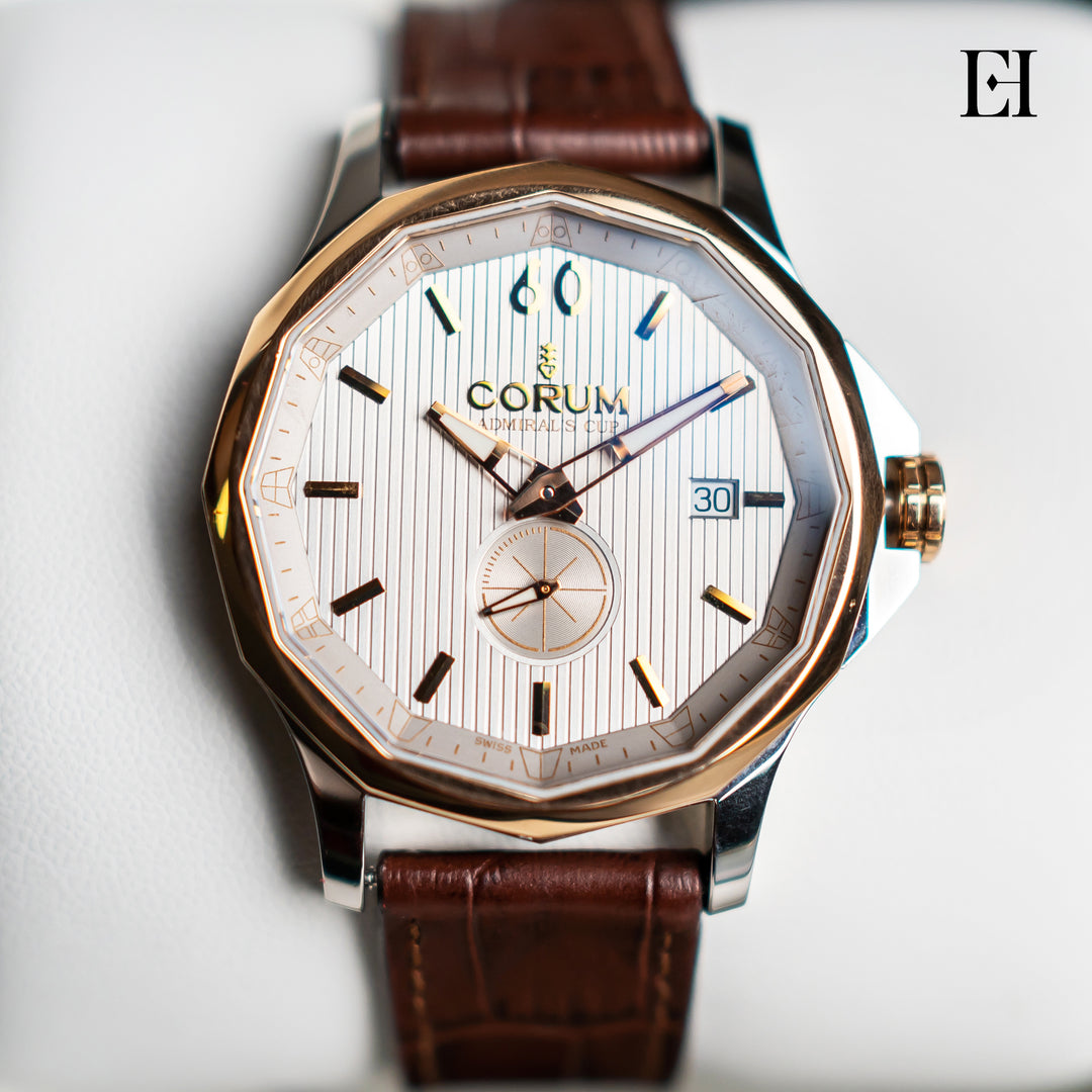 CORUM ADMIRAL'S CUP WATCH AUTOMATIC MOVEMENT AND STEELCASE 395.101.24/0F02 FH11