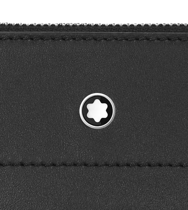 Black Meisterstuck Selection Medium Leather Wristlet Pouch