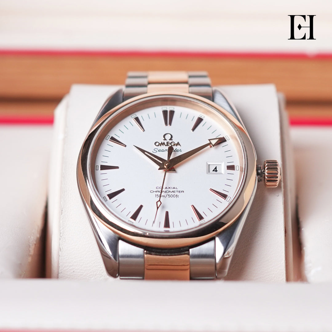 OMEGA SEAMASTER 36 MM, STEEL ‑ RED GOLD ON STEEL ‑ GOLD CENTRAL BAR 2304.30.00