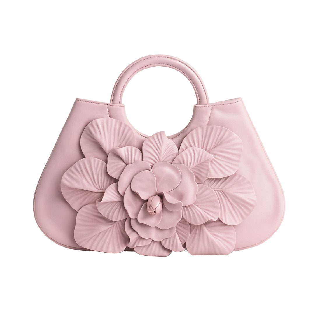 Pink Leather Handbag