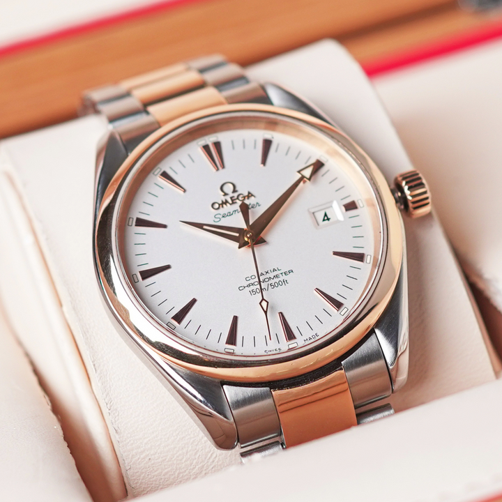 OMEGA SEAMASTER 36 MM, STEEL ‑ RED GOLD ON STEEL ‑ GOLD CENTRAL BAR 2304.30.00