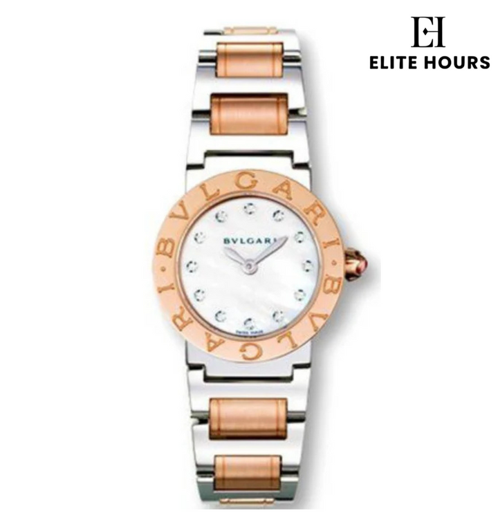 BVLGARI  Rose Gold Diamond Dial BBLP 26 SG.L2628