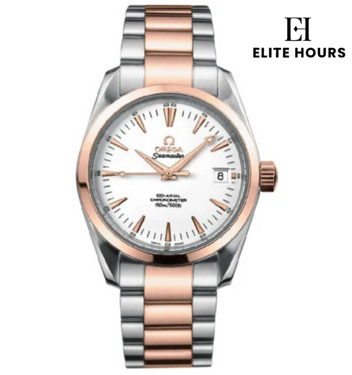 OMEGA SEAMASTER  RED GOLD ON STEEL  BAR 2304.30.00