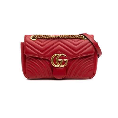 small GG Marmont Leather Matelase Flap crossbody bag