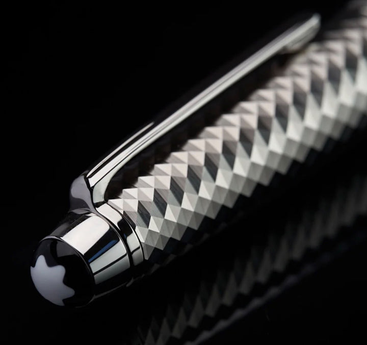 Meisterstück Doué Geometry Classique Rollerball Pen – Platinum Tone