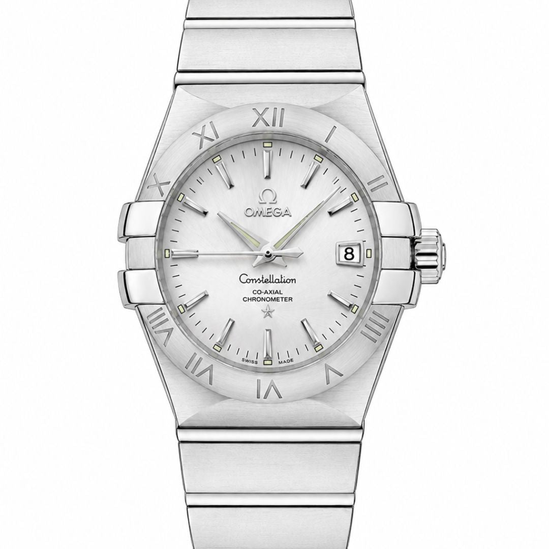 Omega Constellation Co-Axial Chronometer 35mm Stainless Steel Silver Dial Ref. 123.10.35.20.02.001 Pre-Owned Luxury Watch
